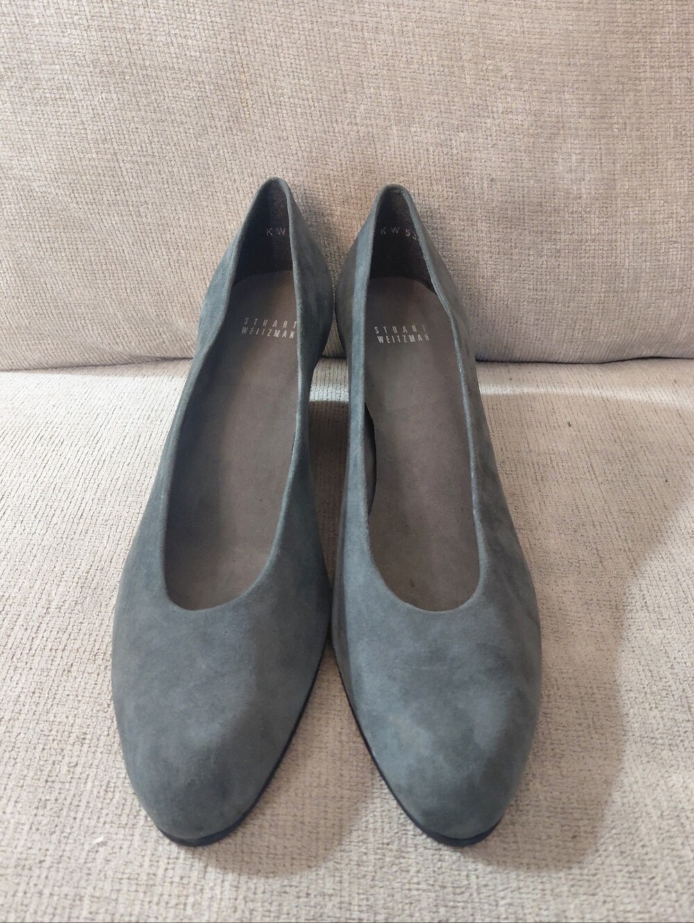 Stuart Weitzman Gray Suede Wedges Women's Size 11 - Picture 2 of 13